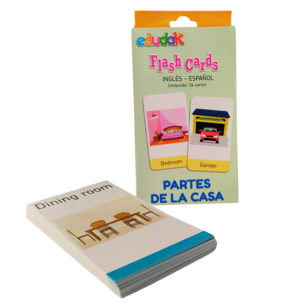 FLASH CARDS PARTES DE LA CASA INGLÉS-ESPAÑOL