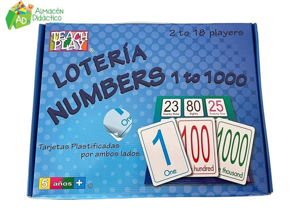 LOTERIA NUMBERS 1 TO 1000