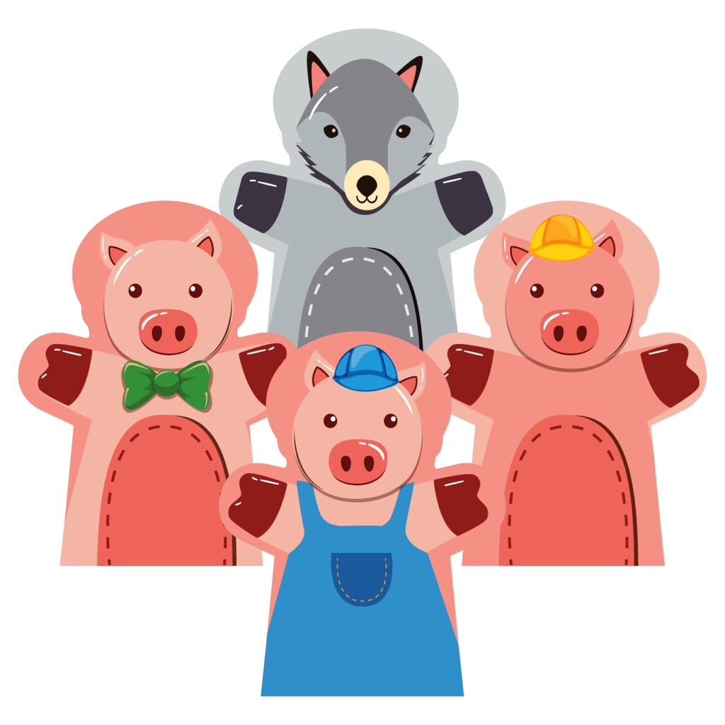 TÍTERES DE MANO LOS 3 COCHINITOS