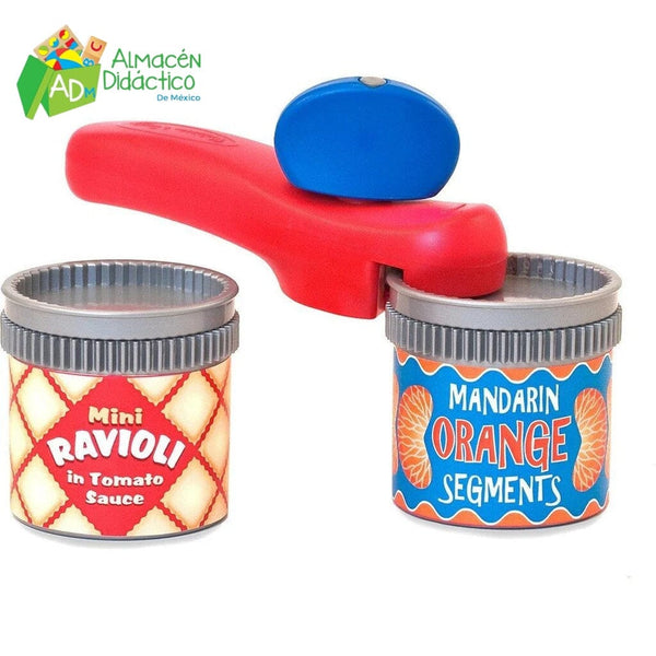 ABRE LATAS - MELISSA & DOUG -  OPENER & CANS PRETEND SET