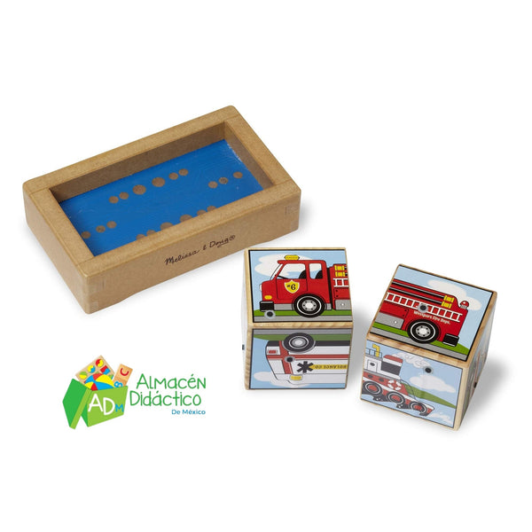 BLOQUES DE SONIDOS CON VEHICULOS - MELISSA & DOUG - VEHICLES