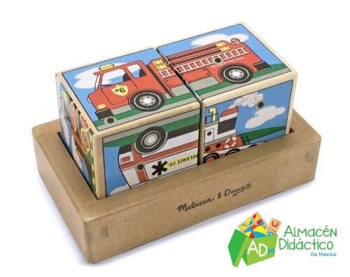 BLOQUES DE SONIDOS CON VEHICULOS - MELISSA & DOUG - VEHICLES