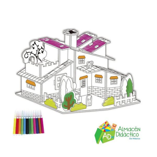 3D ROMPECABEZAS CASITA