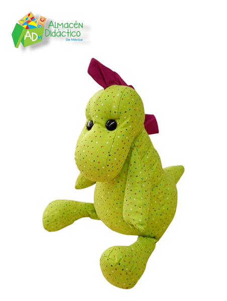 DINOSAURIO DE TELA-VERDE T REX