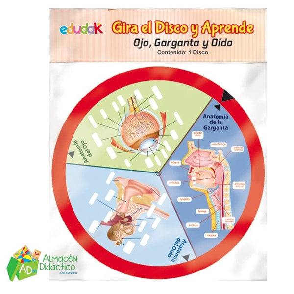GIRA EL DISCO Y APRENDE OJO, GARGANTA Y OIDO