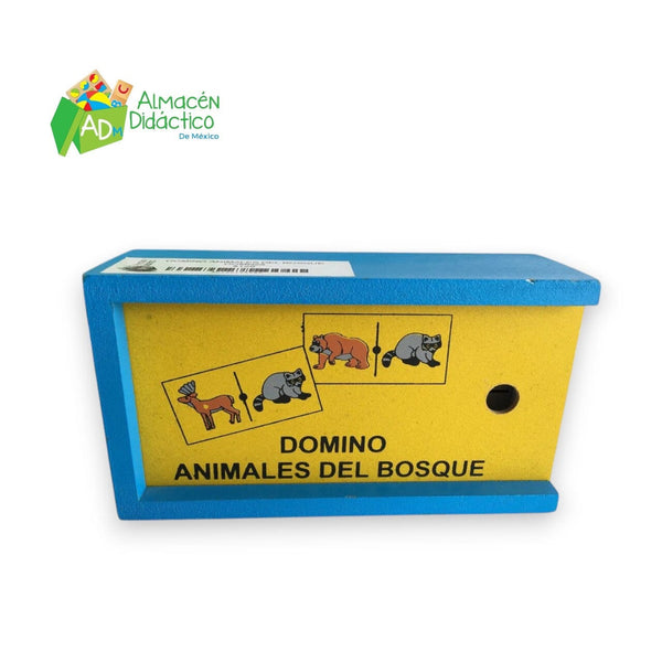 DOMINO DE MADERA ANIMALES DEL BOSQUE