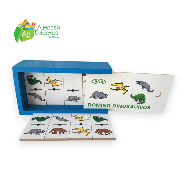 DOMINO DE MADERA DINOSAURIOS