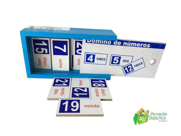 DOMINO DE MADERA NUMEROS