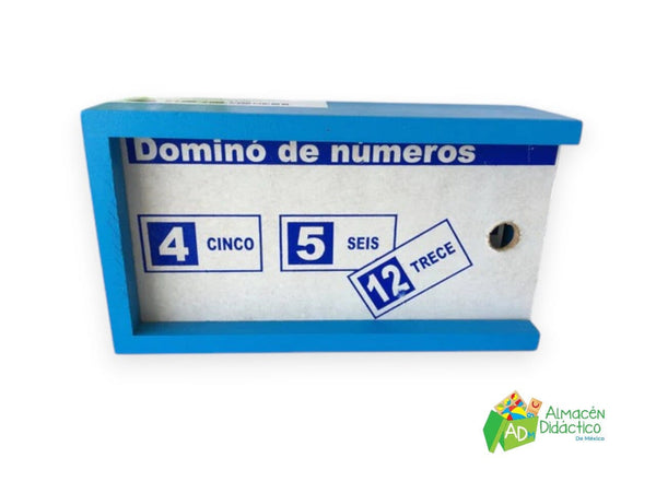 DOMINO DE MADERA NUMEROS