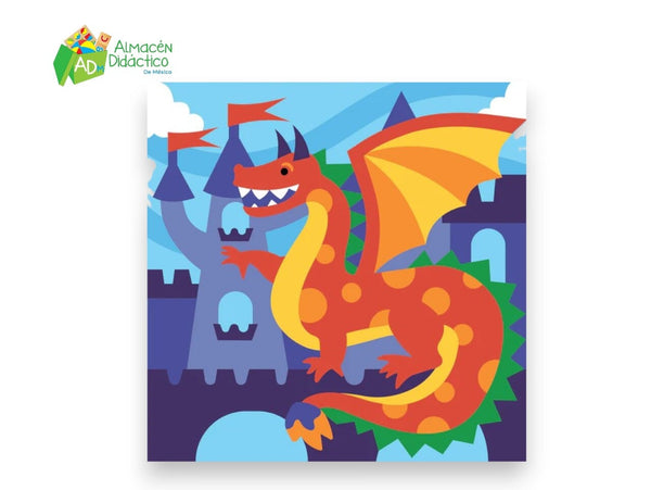 PINTA POR NUMERO KIDS - DRAGON