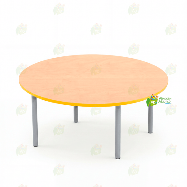 MESA JARDIN DE NIÑOS CIRCULAR COLOR NATURAL (SOBRE PEDIDO)