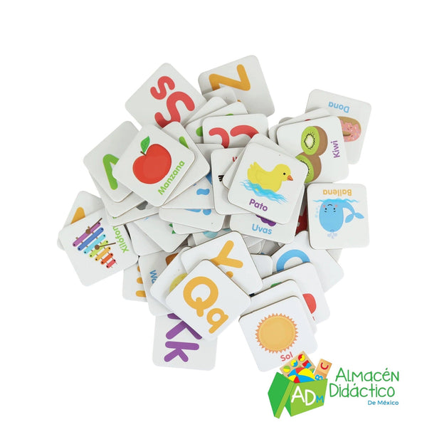 JUEGO DE MEMORIA Y LOTERIA ABC