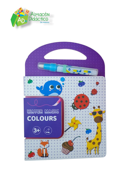 LIBRO PINTA CON AGUA -COLORES