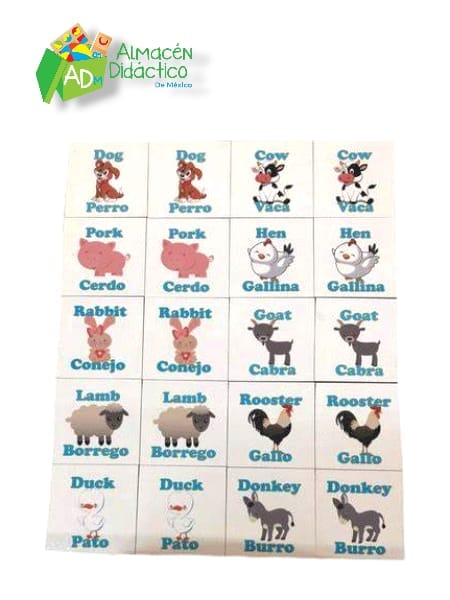 MEMORAMA BILINGÜE GRANJA
