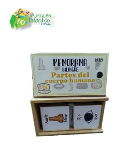 MEMORAMA BILINGÜE PARTES DEL CUERPO HUMANO