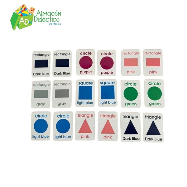 MEMORY GAME COLORS AND SHAPES