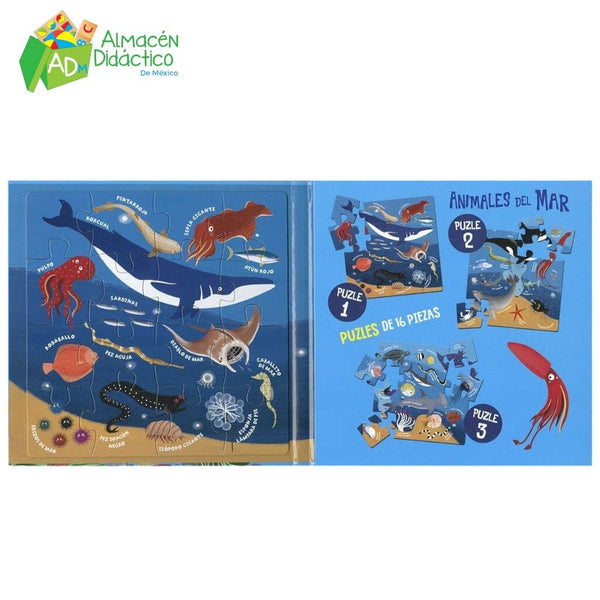 MI DIVERTIDO LIBRO ANIMALES DEL MAR