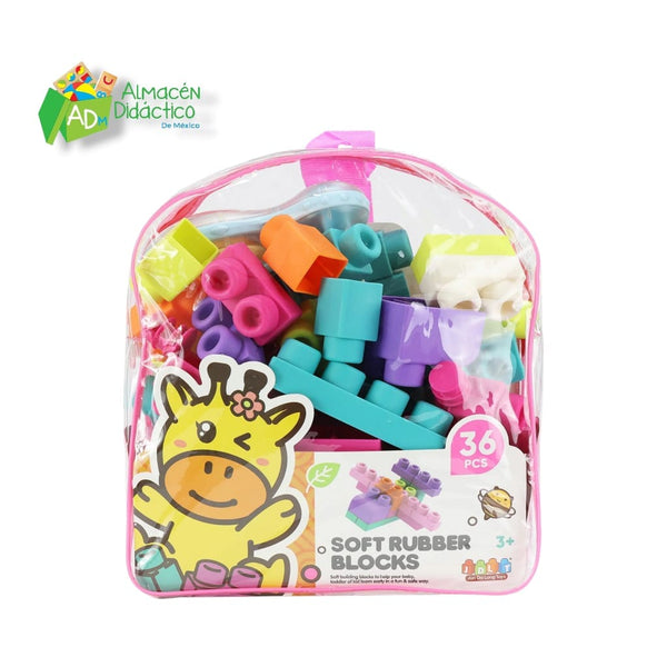 MOCHILA DE BLOQUES SUAVES - SOFT RUBBER BLOCKS