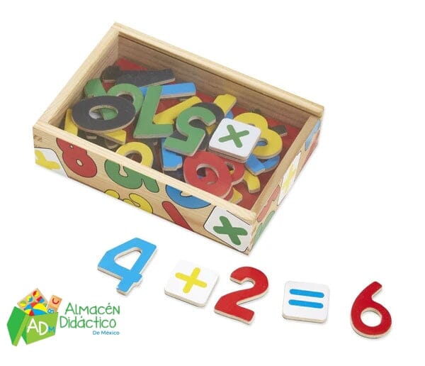 NUMEROS MAGNETICOS DE MADERA - MELISSA & DOUG - MAGNETIC NUMBERS