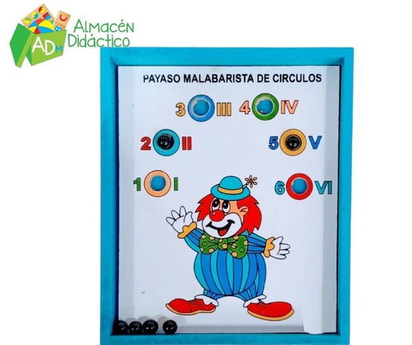 PAYASO MALAVARISTA DE COLORES