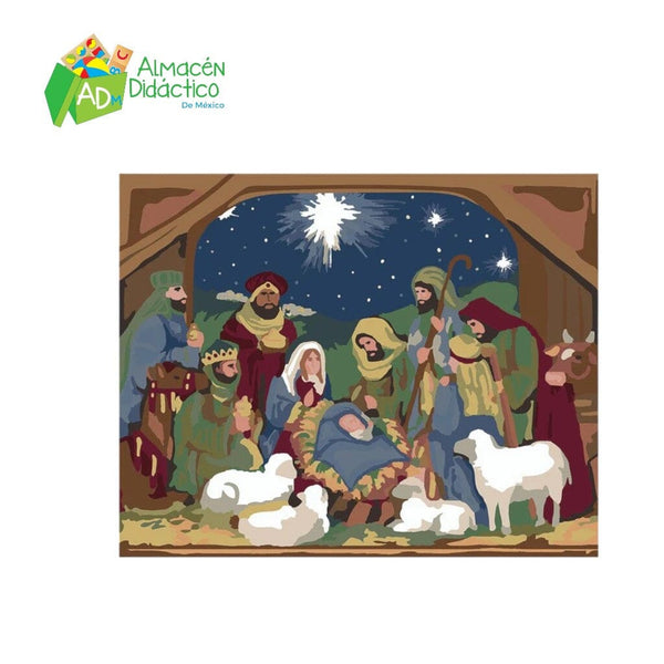 PINTA POR NUMERO - NAVIDAD EN BELEN