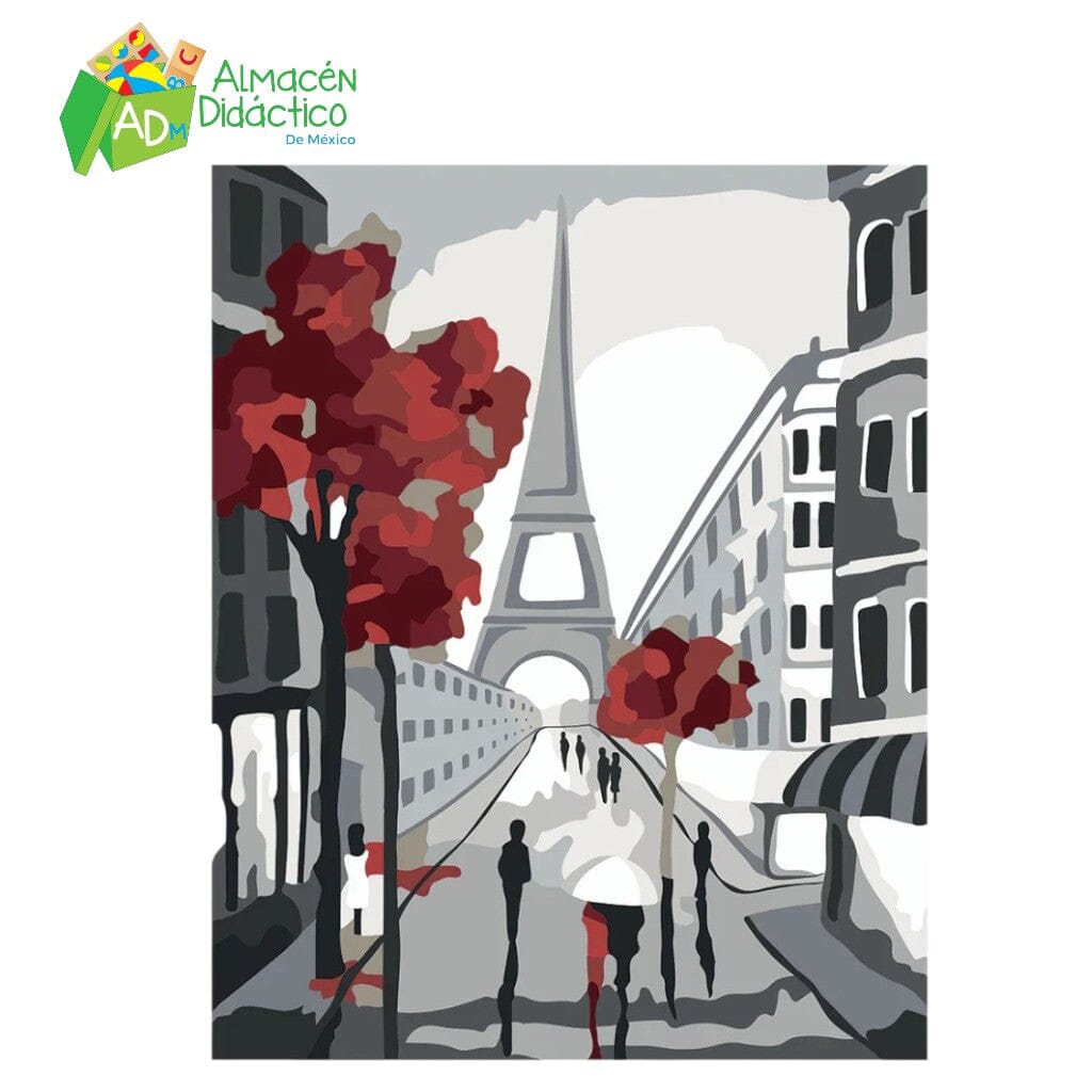 PINTA POR NUMERO - ROMANCE EN PARIS