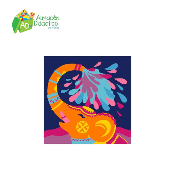 PINTA POR NUMERO KIDS - ELEFANTE SPLASH