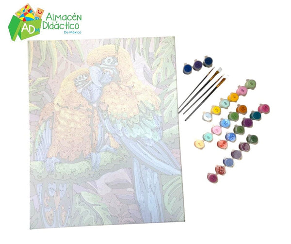 PINTA POR NUMERO-JUNGLA FLORAL