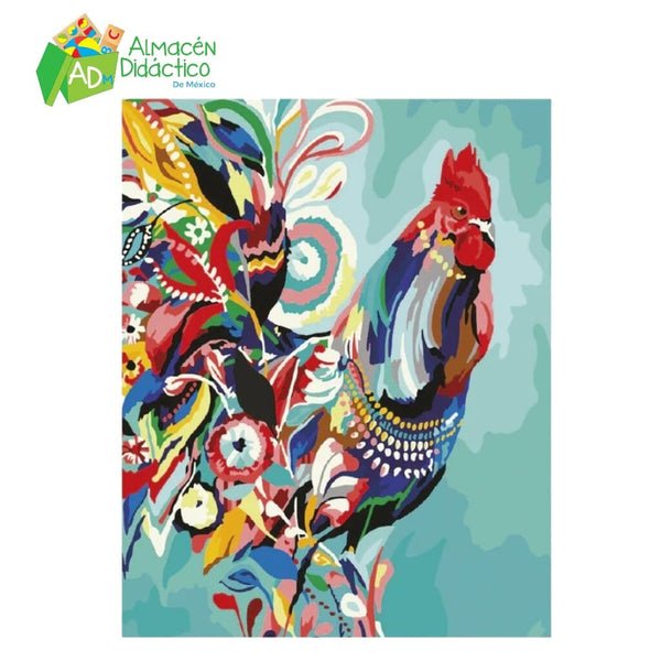 PINTA POR NUMERO - GALLO LOCO