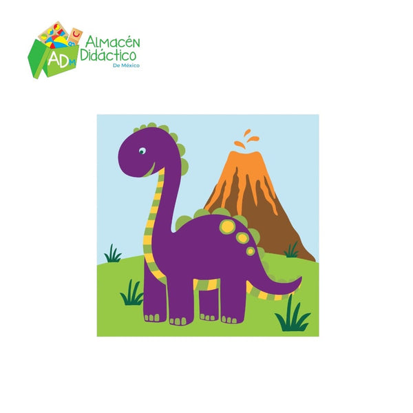 PINTA POR NUMERO KIDS - DINOSAURIO