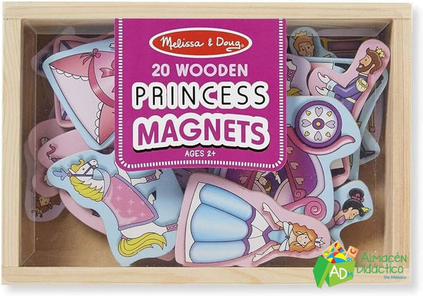 IMANES DE MADERA DE PRINCESAS - MELISSA & DOUG - PRINCESS MAGNETS