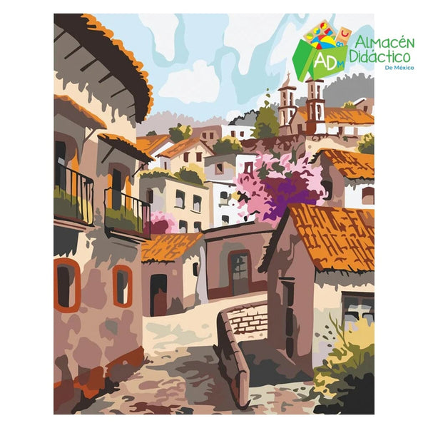 PINTA POR NUMERO - PUEBLO MAGICO