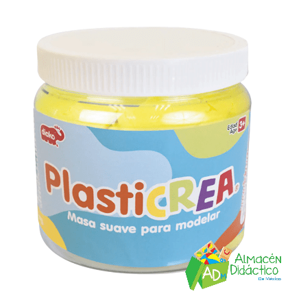 PLASTICREA AMARILLA NEÓN 1 KG.
