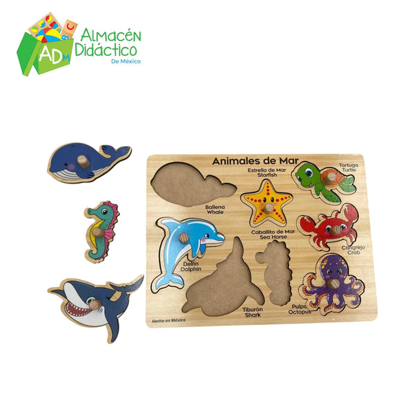 RESAQUE CON PIJA ANIMALES DEL MAR