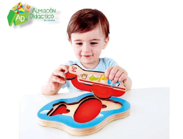 ROMPECABEZAS DE AVIÓN EN 3D - HAPE - 3D AIRPLANE PUZZLE