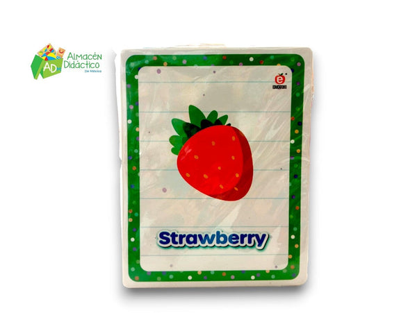 FLASH CARDS VERBS FRUITS AND ANIMALS