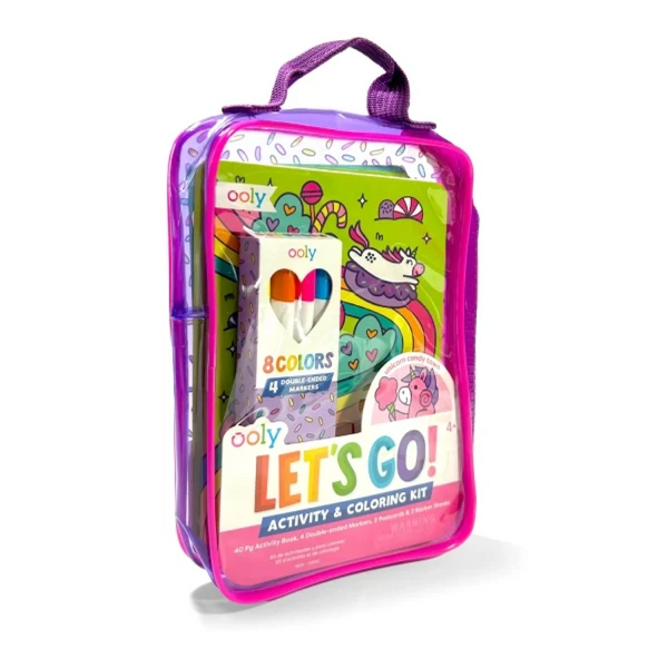 KIT DE ACTIVIDADES PARA COLOREAR - UNICORN CANDY TOWN
