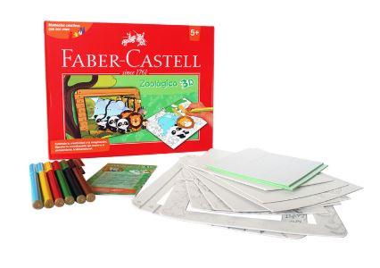 SET CREATIVO DE ZOOLOGICO 3D - FABER CASTELL