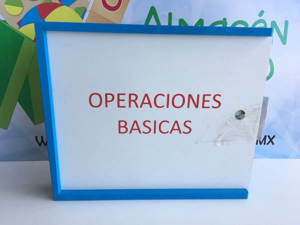 OPERACIONES BÁSICAS NÚMEROS Y SIGNOS DE MADERA