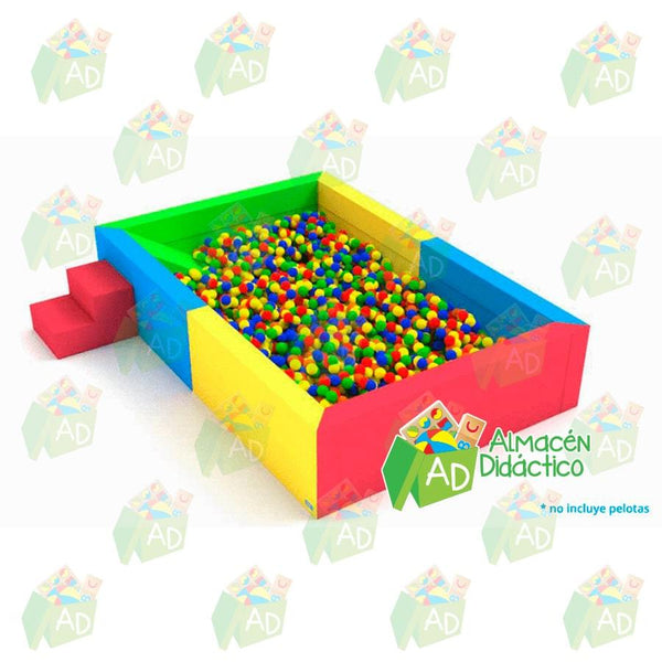 ALBERCA DE PELOTAS MEGA CON RESBALADILLA