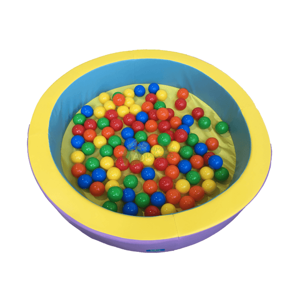 ALBERCA DE PELOTAS REDONDA CHICA "PASTEL TRICOLOR"