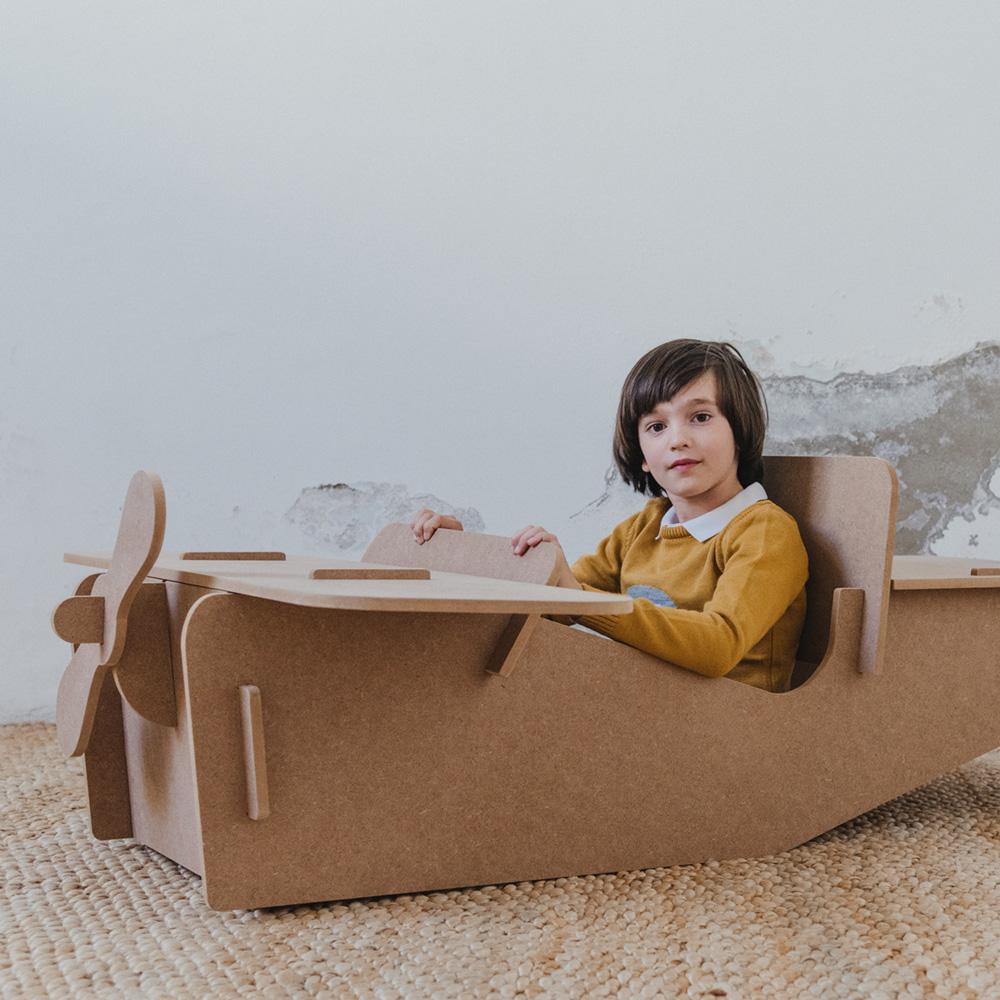 AVION MONTABLE DE MADERA