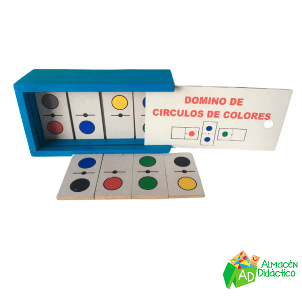 DOMINO DE MADERA CÍRCULOS COLORES