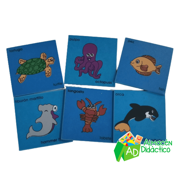 MEMORAMA DE ANIMALES DEL MAR